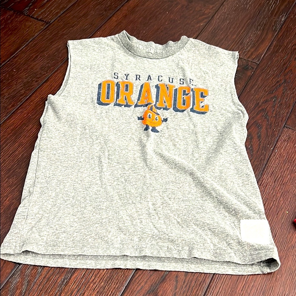 Retor Brand - Syracuse Gray and Orange Tank Top Athletic Style